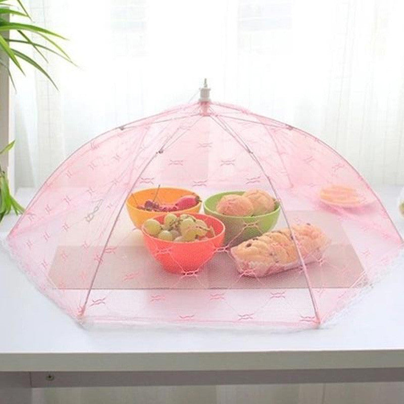 Hexagon Gauze Food Cover Umbrella