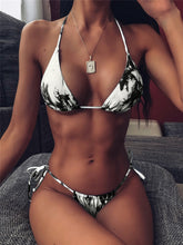 Triangle Print Bikini Set