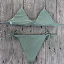 Halter and Thong Swimsuit