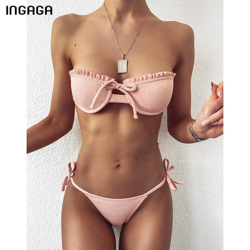 Bandeau Bikinis Push Up