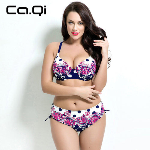 Vintage Printing Dots Bathing Suit