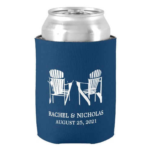 Drink Cooler Beach Chairs Dark Blue