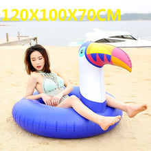 150cm Giant Flower Print Swan Inflatable Float