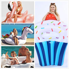 150cm Giant Flower Print Swan Inflatable Float